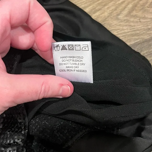 NBD Black Sequin Blazer romper with Satin Shawl Lapel – Size Small, NWT - Picture 15 of 16